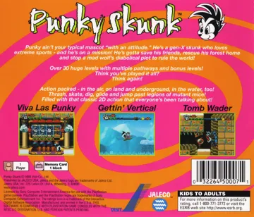 Punky Skunk (US) box cover back